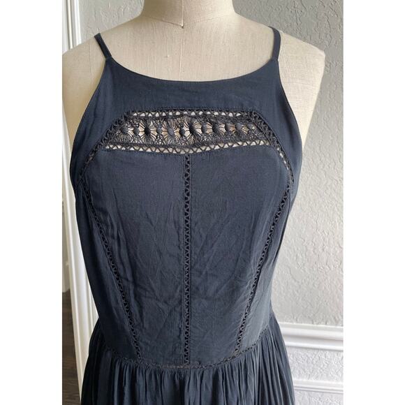 Sam Edelman Black Lace Crochet Trim Dress - Picture 6 of 15